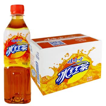 娃哈哈冰红茶柠檬味茶饮料500ml*15瓶 清凉解渴饮用水 整箱 包装随机发