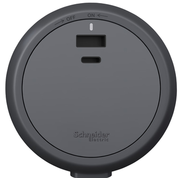 施耐德电气21W快充轨道插座排插1C+1A口20W快充适配器开关搭配黑/咖轨道黑色