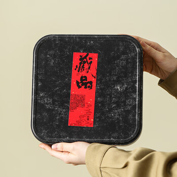茶艺贵族优选马口铁镀锡普洱茶收纳盒单个装防尘防潮茶叶密封存储白茶饼盒