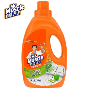 威猛先生 家庭必备 去除污垢 好物团购 地面清洁剂柠檬2kg*1瓶