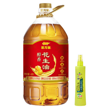 金龙鱼【企业采购】醇香花生油4L 赠 喷雾止痒花露水80ml驱蚊神器