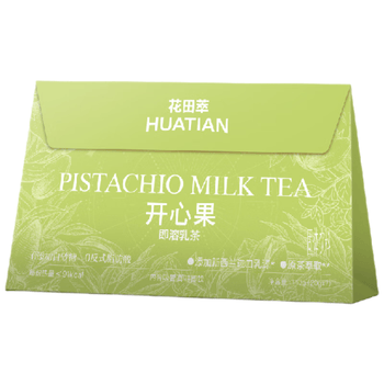 花田萃【79送热巴同款身体乳】开心果独立袋泡即溶真牛乳奶茶粉20g*7袋