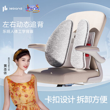 乐班人体工学腰垫腰靠腰枕靠背 办公室腰部靠垫 含软套 