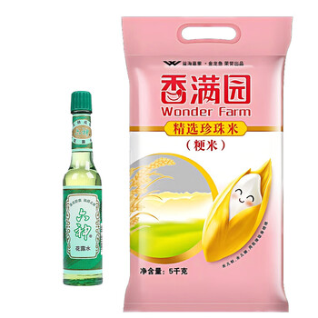 金龙鱼【经典推荐】花露水95ml+香满园精选珍珠米5KG