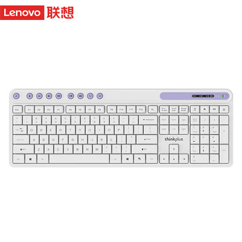 联想(Lenovo)thinkplus K225 Pro 商用办公无线静音键盘 多彩时尚 纤薄机身 紫白 联想(Lenovo)thinkplus K225 Pro 商用办公无线静音键盘 多彩时尚 纤薄机身 紫白