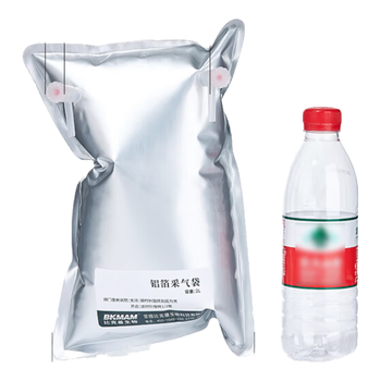 比克曼生物（BKMAM）铝箔采气袋气体采样袋收集袋PP阀门实验室气体收集装置 【双阀2L】20*30cm