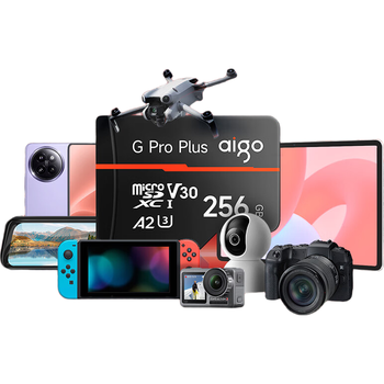 爱国者（aigo）256GB TF(MicroSD)存储卡G PRO A2 V30兼容行车记录仪无人机运动相机 国产长江TLC颗粒读速180MB/s