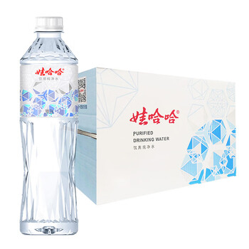 娃哈哈纯净水 晶钻水550ml*24 商务会议出行用水 整箱 新老包装随机发