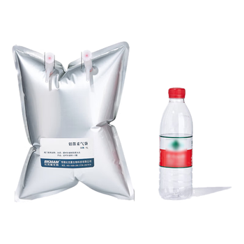 比克曼生物（BKMAM）铝箔采气袋气体采样袋收集袋单双阀PP阀门实验室气体收集装置 【双阀4L】25*35cm 1个 