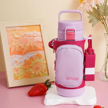 虎牌（TIGER）保温保冷杯学生儿童户外便携直饮盖水杯MTT-B50C-VL浅粉紫500ml