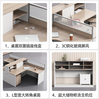 永拓职员办公桌椅组合E0级简约现代屏风工位员工电脑桌办公桌工作台 永拓职员办公桌椅组合E0级简约现代屏风工位员工电脑桌办公桌工作台