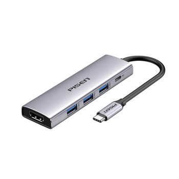 品胜 Type-C扩展坞USB-C转HDMI转接头 HUB分线器拓展坞PD雷电4/3适用15proiPadMac苹果华为电脑转换器