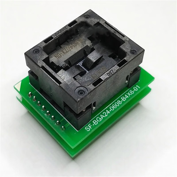 正鑫远 BGA24转DIP16烧录座,SF-BGA24-B55A,B64A引脚阵列4*6