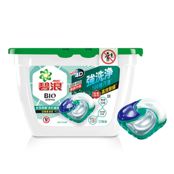 碧浪(原装进口)四腔洗衣凝珠日晒般清新18g*17颗盒装