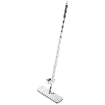 五月花平板拖把40CM杆长120CM共2块布家用一拖净墩布免手洗干湿两用