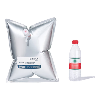 比克曼生物（BKMAM）铝箔采气袋气体采样袋收集袋单双阀PP阀门实验室气体收集装置 【单阀8L】35*40cm 1个 