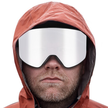冬季户外双层情侣运动眼镜装备 透明变色双层防雾柱面男女滑雪眼镜