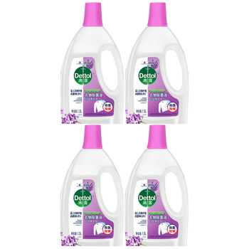 滴露除菌剂【热销TOP】衣物除菌液舒缓薰衣草1.5L除菌不伤衣物×4瓶