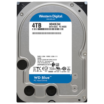 西部数据（WD）台式机硬盘 WD Blue 西数蓝盘 4TB 5400转 256MB SATA 3.5英寸CMR垂直技术电脑存储机械硬盘