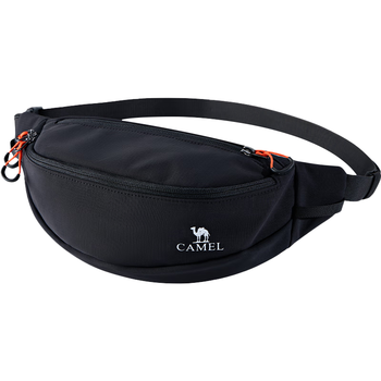 骆驼（CAMEL）户外多功能运动腰包健身跑步手机小包 575B63L5034 幻影黑 均码
