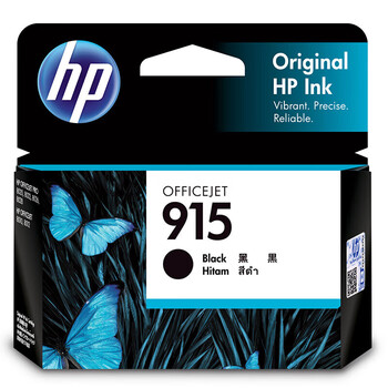 惠普（HP）原装915黑色墨盒适用OfficeJet Pro8018/8020打印机墨水3YM18AA（300页）