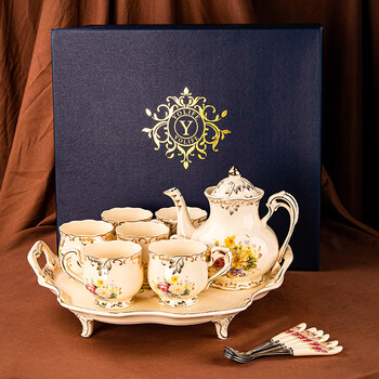 友来福欧式茶具套装英式下午茶茶杯陶瓷水杯具咖啡杯套装乔迁礼物