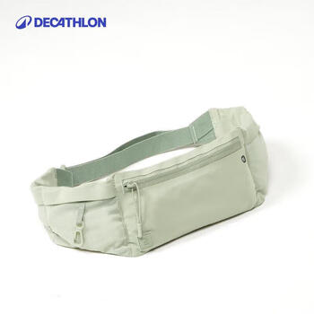 迪卡侬运动户外手机稳定大容量可调节多口袋隔层腰包4775686