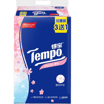 得宝【食用油+面巾纸】稻谷鲜生调和油5L+T2284抽纸90抽4包*2提
