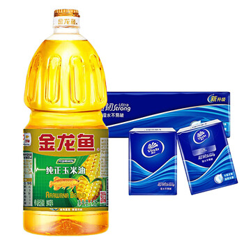 金龙鱼【推荐】超韧纸手帕12包V0036+纯正玉米油1.8L