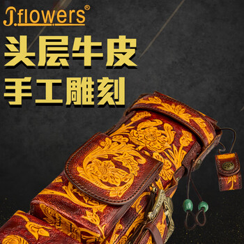 J.flowers花草魔力AB008-5台球杆盒JF杆箱6孔六孔杆桶台球杆杆包大头杆