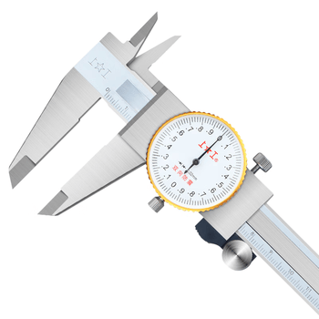 上工 不锈钢带表卡尺0-300mm 分度值0.01mm 游标卡尺 高精度表盘式卡尺