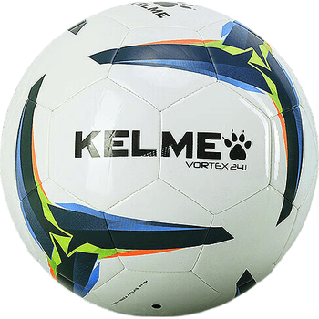 卡尔美（KELME）机缝足球训练比赛青训用球成人标准5号球 白彩蓝  5号