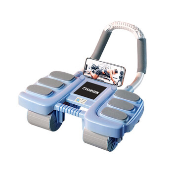 凯速（KANSOON）运动练腹练肌家用自动回弹 四轮肘撑健腹轮蓝色KA72