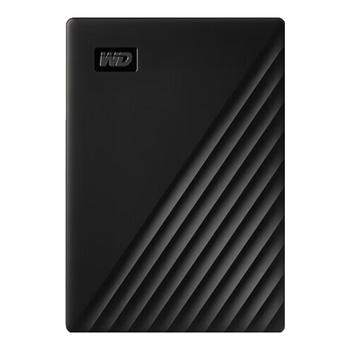 西部数据（WD）4TB My Passport 加密移动硬盘 2.5英寸USB3.0 随行款 黑色