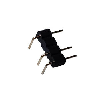 正鑫远 车针冲针4P3针 180度90度LED灯条2.54 圆孔排针-弯针-4P堵1P(空一针)-冲针 HJH-40 1000只