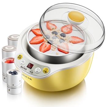 小熊（Bear） 酸奶机 家用全自动米酒机不锈钢内胆酸奶发酵 陶瓷4分杯 SNJ-B10K1