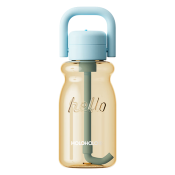 HOLOHOLO大容量水杯子 男女士高颜值情人节年会礼物 儿童学生便携吸管茶杯