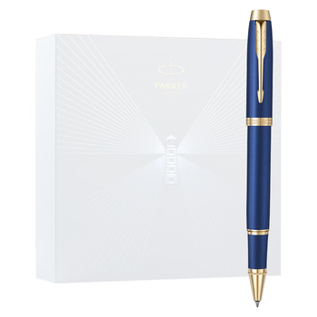 派克（PARKER）签字笔 时尚商务办公送礼男女生日礼物 练字书法高颜值礼盒 IM安克拉蓝宝珠笔+毕业启程礼盒