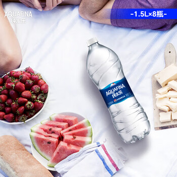 百事可乐【热门商品】纯水乐 纯净水 饮用水 1.5L*8大瓶装 家庭用水整箱装