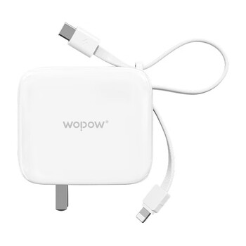 WOPOW沃品 LQ20 三合一充电宝通用苹果华为iPhone15promax无线移动电源快充小巧外接电池便携