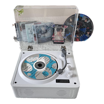 贝德CD机SG1880A一体式CD机CD播放机唱片机造型音响cd机桌面音响颜值复古音响白色