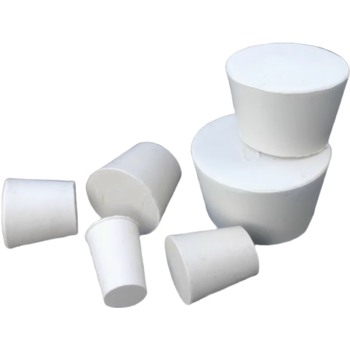 化科 橡胶塞堵头实验室试管塞锥形瓶塞实心白胶塞密封塞头 橡胶塞10#5个