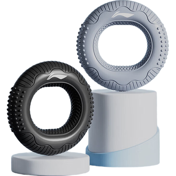 李宁握力器硅胶握力圈男专业练手力手指康复训练器材练臂肌握力球黑色