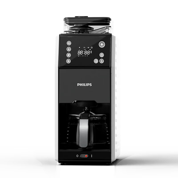 飞利浦（PHILIPS）全自动美式咖啡机家用全自动清洗3档研磨一体机办公室咖啡机可拆卸式【7751升级款】HD7901/10
