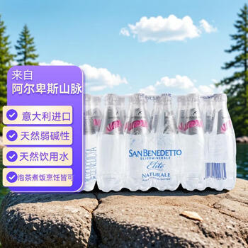 圣碧涛（SAN BENEDETTO）饮用天然水500ml*24整箱意大利进口弱碱性阿尔卑斯山