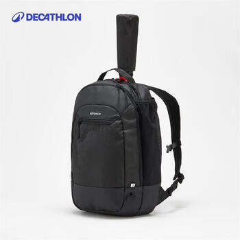 迪卡侬（DECATHLON）网球包羽毛球包背包球拍大容量运动包黑-24L-4683060