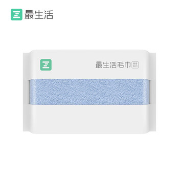 最生活密封毛巾纯棉洗脸面巾 新疆长绒棉A类家用吸水毛巾男士柔软洗澡巾
