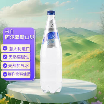 圣碧涛（SAN BENEDETTO）意大利 碳酸饮料1L天然加气水 气泡水弱碱性阿尔卑斯山