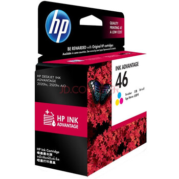 惠普(HP)CZ638AA(46)彩色墨盒原装适用2020hc 2520hc 2029 2529 4729打印机 CZ638AA 彩色约750页 惠普(HP)CZ638AA(46)彩色墨盒原装适用2020hc 2520hc 2029 2529 4729打印机 CZ638AA 彩色约750页