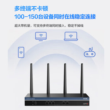 华三（H3C）5G双频千兆无线路由器 3000M企业级商用高速路由 wifi穿墙金属壳体 GR-3000AX